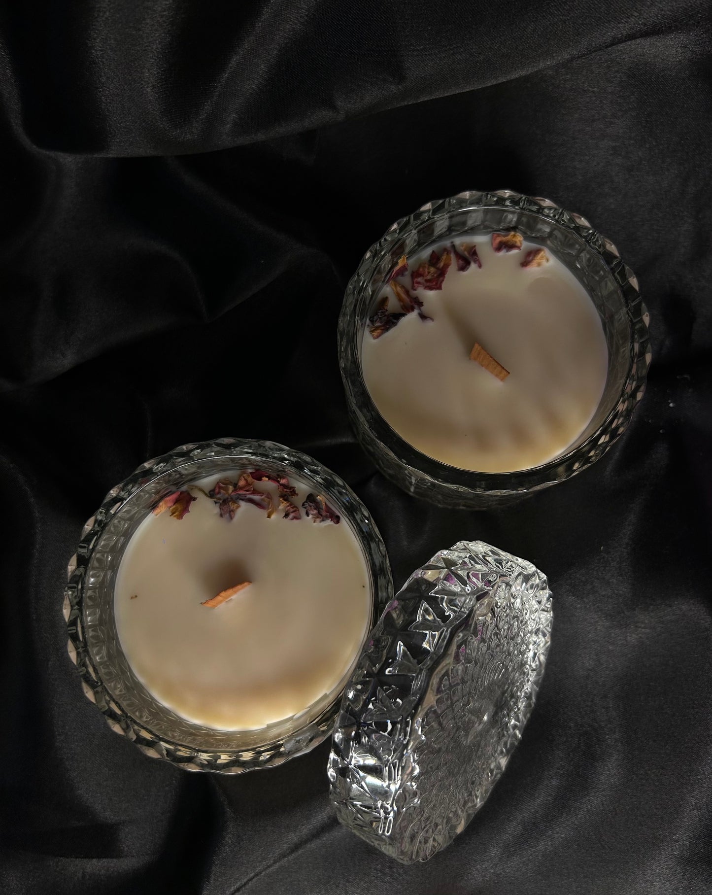 Crystal Glass Jar Candle (Round Lid)