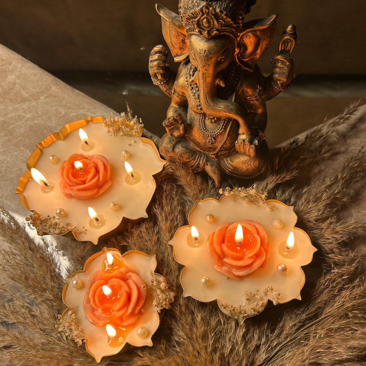 Metal Urli Candle - Set of 3