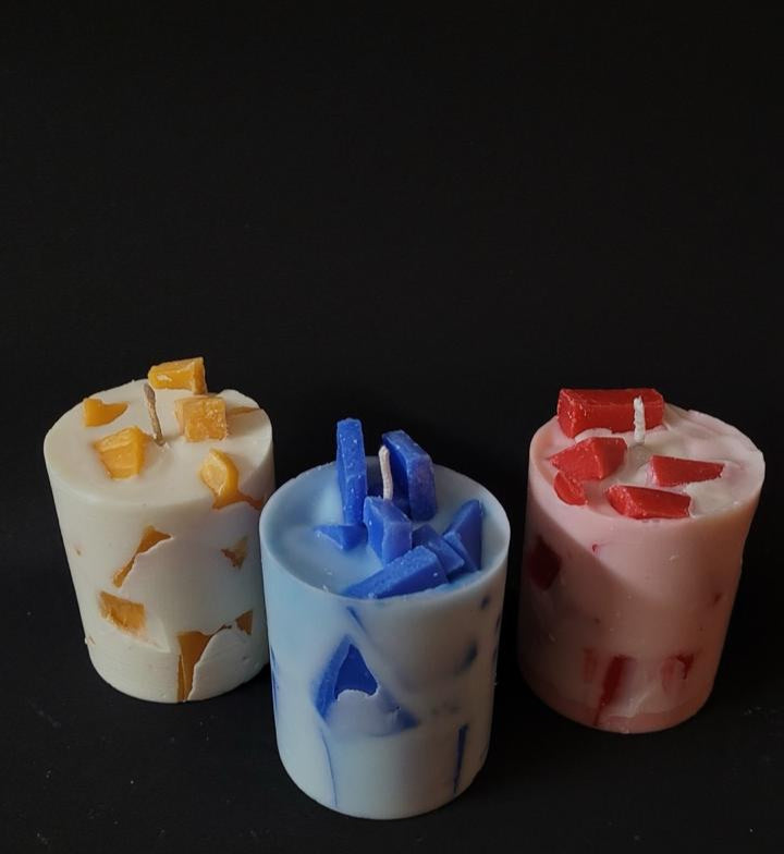 Chunk Pillar Candle