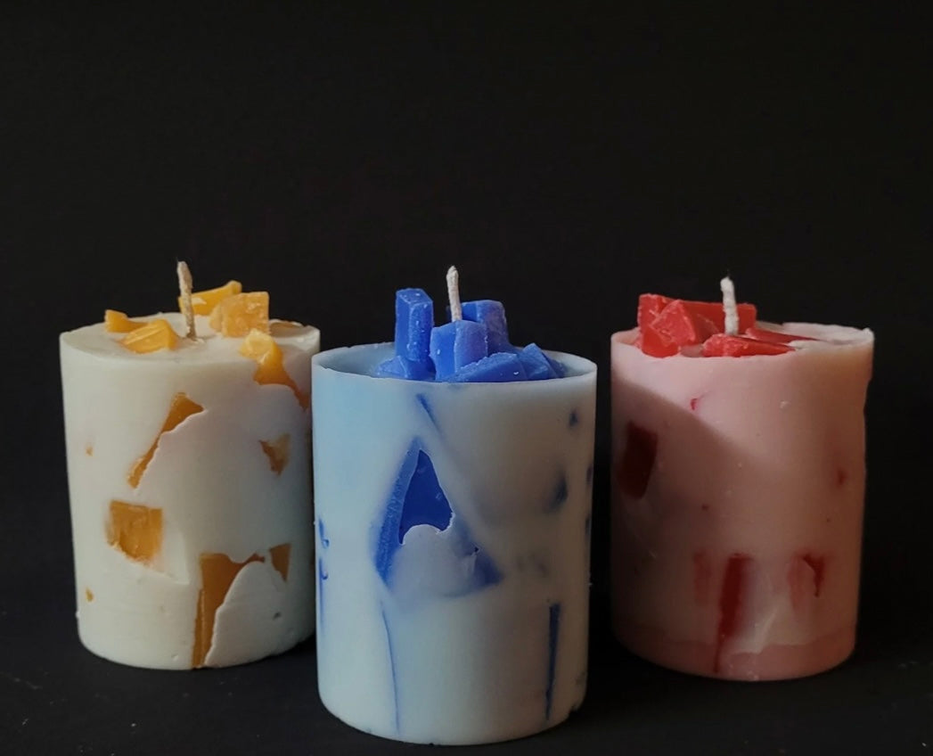 Chunk Pillar Candle