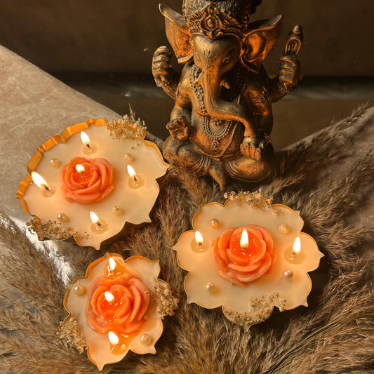 Metal Urli Candle - Set of 3